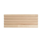 1' Wide x Nominal 8' High x 5/16' Thick Unfinished Solid Maple FlexibleTambour Sheet with 3/4" Half Round Grooves