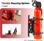 Quick Release Fire Extinguisher Mounts - 2-Pack Car Fire Extinguisher Holder Brackets for Vehicle Jeep Wrangler JT, TJ, JL, JKU, UTV, Polaris RZR, Ranger, Can-Am X3, Yamaha – Corrosion-Resistant