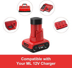 Mrupoo 12V 5000mAh Replacement Battery Compatible with Milwaukee 5000mAh Power Tools Red