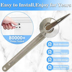 Universal Front Mount Toilet Handle Replacement Compatible with Kohler 1039863-CP/1160316-CP Memoirs Stately Toilet Tank Flush Lever Trip Lever, Polish Chrome