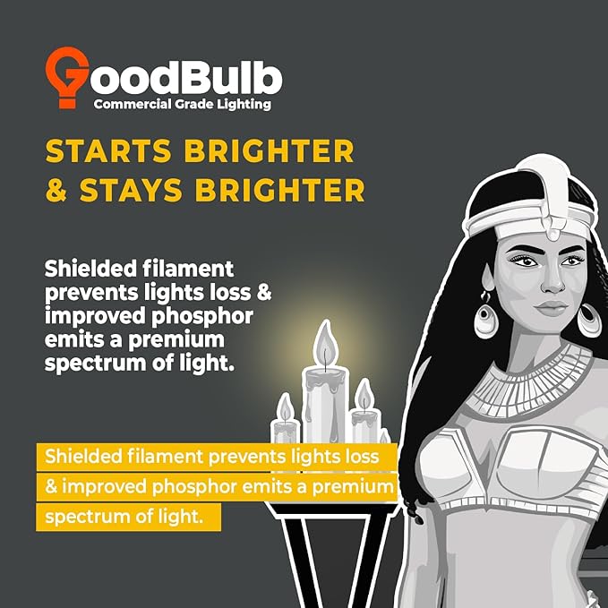 GoodBulb 26 Watt CFL Light Bulbs 2 Pin G24D-3 Base 2700K Soft White 26W High Output 1800 Lumens Double Tube Compact Fluorescent Light Bulbs Plug-in 10 Pack