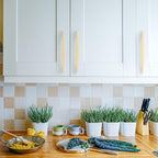 Asidrama 2030 10 Pack 6.3 Inch(160mm) Brushed Gold Kitchen Cabinet Handles, Vintage Retro Cabinet Pulls Kitchen Cabinet Hardware for Cupboard Drawer Pulls