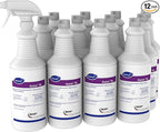 Oxivir Diversey 4277285 Tb Liquid Disinfectant Cleaner, Hospital Grade Accelerated Hydrogen Peroxide AHP, Ready-to-Use, 32-Ounce (Pack of 12 Capped Bottles + 1 Reusable Spray Nozzle)