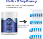 M.O.F-CHEF Kitchen Cleaner Powder 17.64 oz – Heavy Duty Degreaser for Kitchen Grease | Multi-Surface All Purpose Cleaning Powder for Stove, Range Hood, Tile, Stainless Steel, Enamel, Sink