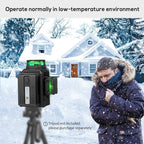 Takamine 12 lines 3D Self-Leveling laser level Pro,3x360 Green Cross Line with Burst flash mode and brightness adjustment, Remote Controller, Magnetic Rotating Stand Included