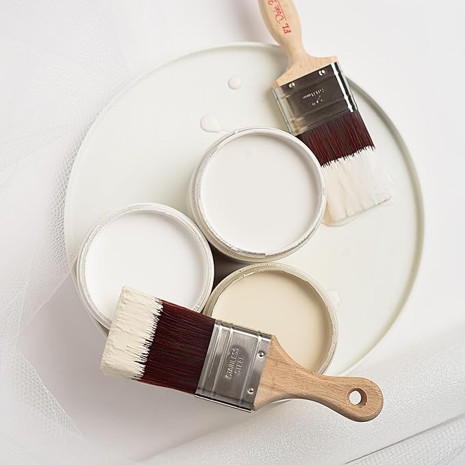 Dixie Belle Paint Company Chalk Finish Furniture Paint - Cotton (16oz) - Matte Pure White Chic Chalk Mineral DIY Furniture Paint