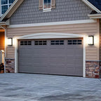 Juyace 18W Exterior Lighting Fixtures 4 Pack Budget-Friendly Outdoor Porch Lights Modern Black Sconces Wall Mount 1800Lm 3000K IP65 Waterproof for Garage House Patio Front Door Entryway