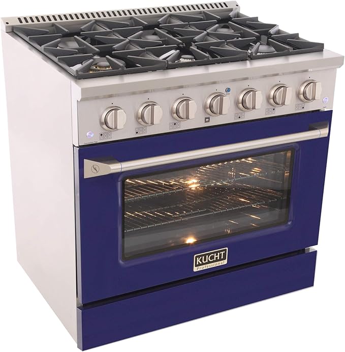Kucht KNG361/LP-B Gas Range, Blue