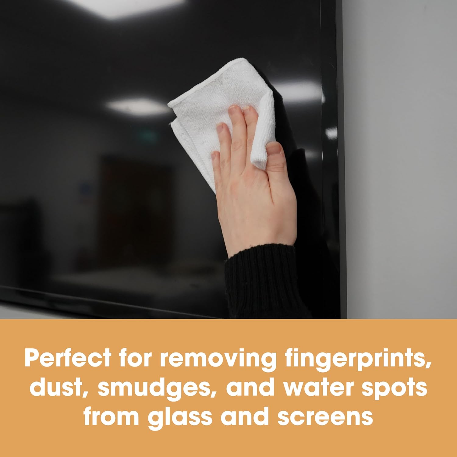 Furniture Clinic Pack of 4 Microfiber Cloths – Lint Free - White Cleaning Cloths - Reusable and Washable