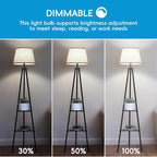 Jensense Edison LED Light Bulbs 8Watt Dimmable Edison Bulbs 5000K Daylight White, E26 LED Bulb 60watt Equivalent, LED Vintage Bulbs 800lm CRI 90 Clear Glass 12 Packs