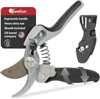Heavy-Duty Professional Pruning Shears for Gardening, Featuring Ergonomic Rotating Handle to Reduce Hand Fatigue, SK5 High-Carbon Steel Blade, Cuts Branches Up to 0.8 Inch, Garden Clippers Shears