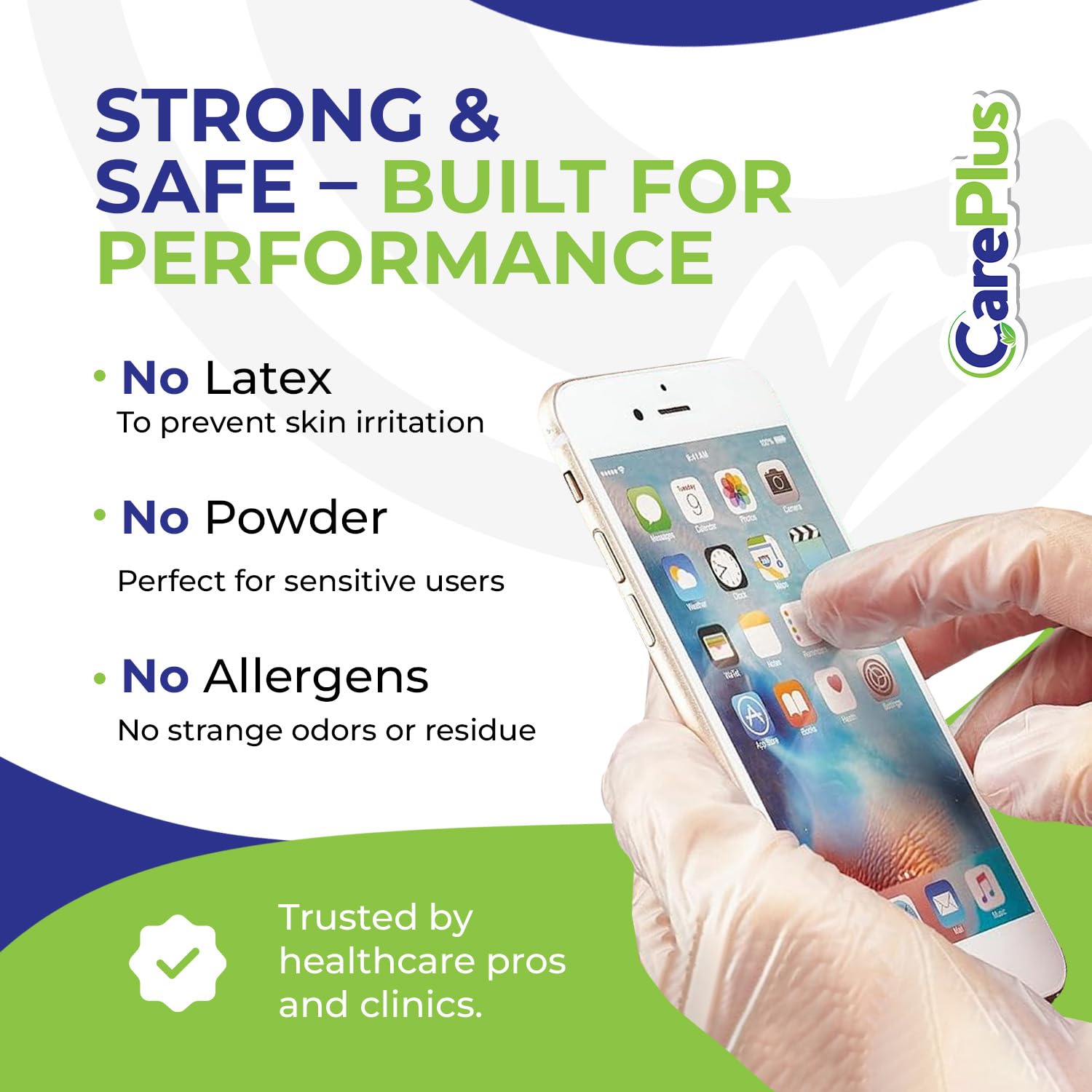 Pro Vinyl Clear Gloves - Medium Size, 100 Count | Latex-Free, Powder-Free, Heavy Duty, Non-Sterile, | Food Prep, Kitchen & Cleaning Gloves, Hair Coloring | Ideal for Professional Use