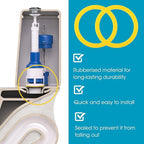 5 Pcs Flush Valve Seal for Kohler Toilets GP1059291 2475620 Upgraded Silicone Seal Kit Compatible with Kohler Canister Flush Valve Seal, Chemical Resistant, Parts for Toilets Tank Canister Gasket Kit