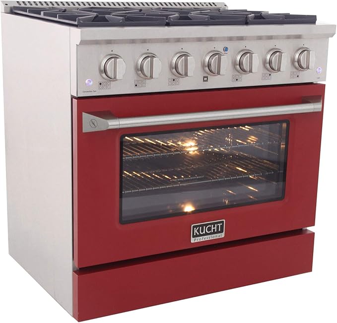 Kucht KNG361/LP-R Gas Range, Red