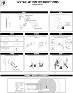 Mega Handles - Prime Deadbolt I Entry Deadbolt Lock - Heavy Duty Square Locking Deadbolt for Left or Right-Handed Doors - Interior/Exterior - Matte Black