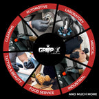 Black Nitrile Gloves Disposable Latex Free & Powder Free, 4 Mil Rubber Glove, Cleaning, Cooking, Mechanic(XS-XXL)