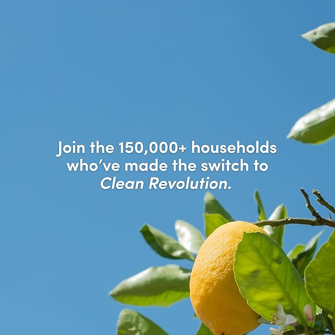 Clean Revolution SuperCharged Multi-Surface Cleaner, Non-Toxic, Eco-Friendly & Plant-Based, Ready to Use, Lemon & Herbs, 128 Fl Oz