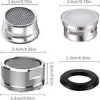 4Pcs Faucet Aerator 4 Pack Kitchen Sink Aerator Replacement Parts With Brass Housing 15/16 Inch Male Thread Aeratorwith gasket for kitchen and bathroom