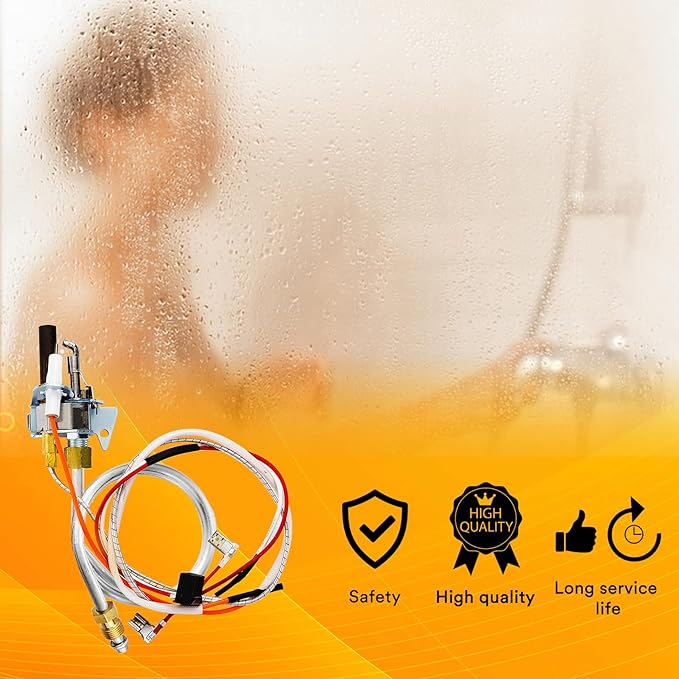 Enruier Upgrade 100112330 Water Heater Pilot Assembly, Replacement Kit for 300 301 Series, Compatible with Reliance, Whirlpool, A.O.smith, Kenmore and American Water Heaters, Replace 9007876 9007877