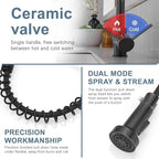 Oil Rubbed Bronze Kitchen Faucet,AIMADI Commercial Single Handle Single Hole Bronze Kitchen Faucet with Pull Down Sprayer grifo para fregaderos de cocina