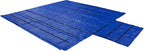 Mytee Products 20' x 27' Flatbed Truck 18 Oz Lumber Tarp with 6 FT Drop - Blue Heavy Duty Vinyl Waterproof Tarp for Trailers to Protect Cargo from Wind, Rain, Snow and Sun