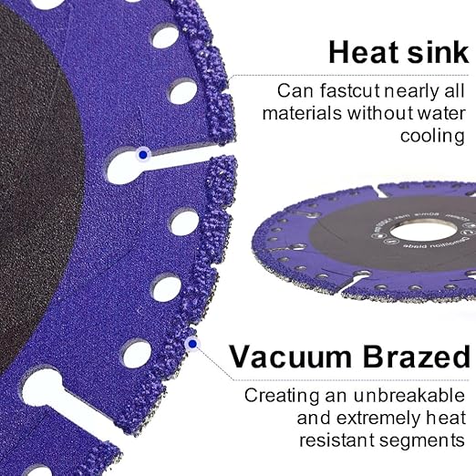 YIJING 4-1/2 Inch Metal Diamond Cutting Blade,Diamond Blade for Metal,Steel,Sheet Metal,Angle Iron,Stainless Steel