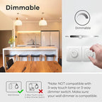 Linkind A19 LED Light Bulbs Dimmable, 60W Equivalent, 2700K Soft White LED Light Bulbs, High CRI90, 9W Energy Efficient 800 Lumens, E26 Base, UL Listed, Lighting for Bedroom Living Room, 6 Packs