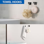 5-Piece Bathroom Hardware Accessories Set, 23.6 Inch SUS304 Stainless Steel Towel Bar Set, Wall Mounted Bathroom Towel Holders, Towel Hooks with Toilet Paper Holder