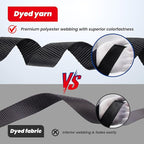 MOCA Black Heavy Duty Ratchet Tie Down Straps - 5200 Lbs Breaking Strength 1.6" x 8', Includes 4 Heavy Duty Ratchet Padded Handles & Coated Chromoly S Hooks & 4 Soft Loop Tie-Downs