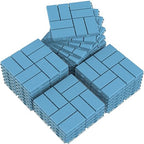 Goovilla Plastic Interlocking Deck Tiles, 27 Pack Outdoor Patio Flooring, 12"x12" Interlocking Decking Tile Outdoor All Weather Use, Waterproof Patio Pavers for Pool Balcony Backyard Porch, Blue