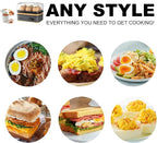 Evoloop Rapid Egg Cooker Electric 6 Eggs Capacity, Soft, Medium, Hard Boiled, Poacher, Omelet Maker Egg Poacher With Auto Shut-Off, BPA Free