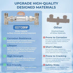 Hot Water Recirculating Pump Kit, Circulation Pump, with Brass Sensor Valve Kit, 1/2’’ Stainless Steel Braided Hose, and Water Heater Timer for Tank Water Heaters