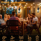 20" Black Motion Sensor Outdoor Lights with GFCI Outlet, Dusk to Dawn Exterior Lighting Fixtures, Porch Lights with GFCI Outlet Built-in, Waterproof Outdoor Wall Sconce for House Front Door Patio