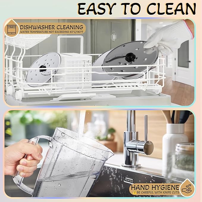 14 Cup Blender and Food Processor Combo for kitchen, large food processor for Chopping,Blending, Mixing,Mincing, Slicing, Shredding,Mincing, Purees & Dough Easy to Operate and Clean for Home Use,600W