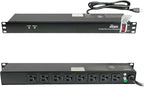 Tecmojo 1U Rack-Mount Horizontal 8-Outlet Power Strip UL Listed PDU with Surge Protection 6ft Cord Power Distribution for IT and Network Server Racks