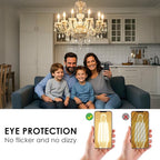 VOLIVO Dimmable E12 LED Candelabra Bulbs 60Watt Equivalent, 2700K Warm White, 500Lumens, 4.5W B11 Vintage Chandelier Light Bulbs, LED Filament Clear Glass Candle Lamp for Ceiling Fan Home Decor, 6Pack