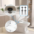 2Pcs Universal Toilet Seat Bolts Kit, Metal Heavy - Duty Toilet Tank Bolts, Toilet Seat Screws Replacement Kit with Extra - Long 304 Stainless Steel Downlock Nuts, Rubber Washers Gaskets, by CHIALLCO