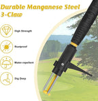 39" Stand Up Weed Puller Tool - Heavy Duty Detachable 3-Claw Weeder with Ergonomic Long D-Handle | Tools for Effortless Garden Weed Removal (Dandelions, Thistles & More)