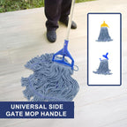 KeFanta 3 Pack Heavy Duty Commercial Mop Head Replacement,Wet Industrial Cotton Looped End String Mops Refill for Floor Cleaning,Blue