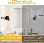Black and Gold Wall Sconce, Bathroom Sconces Wall Lighting with Clear Glass, Modern Sconces Wall Light fixtures for Bathroom Mirror Living Room Hallway Bedroom