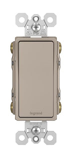 Legrand radiant TM874NICC6 15 Amp Rocker Wall Switch, 4-Way Decorator Light Switches, Nickel (1 Count)