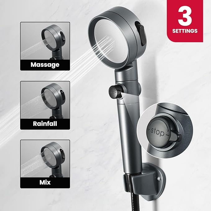 GASLAND 2.64GPM Tankless Water Heater Propane 10L, Outdoor Propane Camping Hot Water Heater, Overheating Protection, Easy to Install, Use for RV Cabin Barn Camping Boat, Silver, BE264S