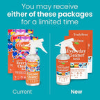 Truly Free Everyday Cleaner - Multipurpose Cleaner Spray, Kitchen Counter Cleaner, Natural Cleaning Products, Multi-Surface Household Solution, 1 Empty Bottle Spray (16oz) & 2 Refills (3oz each)