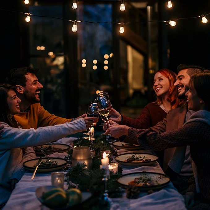 48 Pack ST38 LED Replacement String Light Bulbs, 1Watt Equvanlent to 7Watt Incandescant Bulb, Shatterproof E12 LED Bulb for Outdoor Patio Garden Vintage String Lights, 2700K, Dimmable