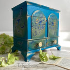 Dixie Belle Paint Company Chalk Finish Furniture Paint - Peacock (32oz) - Matte True Teal Chic Chalk Mineral DIY Furniture Paint