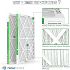 20x24x1 Air Filter 4 Pack, MERV 8 Pleated Dust Defense Air Filters Replacement Air Conditioner HVAC AC Furnace Filter, Durable and Lightweight