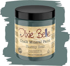 Dixie Belle Paint Company Chalk Finish Furniture Paint - Stormy Seas (8oz) - Matte Blue Gray Chic Chalk Mineral DIY Furniture Paint