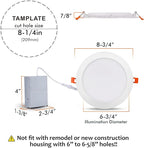 CLOUDY BAY [4 Pack] 8 inch Smart WiFi LED Recessed Lights,20W RGBCW Color Changing Recessed Lighting,Compatible with Alexa and Google Home Assistant,No Hub Required,2700K-6500K,CRI90+ Wet Location