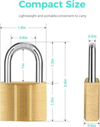 81/40-4P Brass Keyed Padlock (Keyed Alike, Waterproof, Solid Brass Lock) for Sheds, Storage Unit, School, Gym Locker, Fence, Toolbox, Hasp, Storage - 1-9/16 in. (40 mm) *4