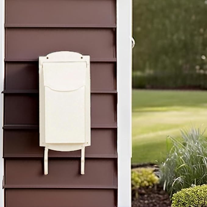 Special Lite Contemporary Vertical Wall Mount Mailbox - White Aluminum Mailbox for Wall Mount - SVC-1002-WH